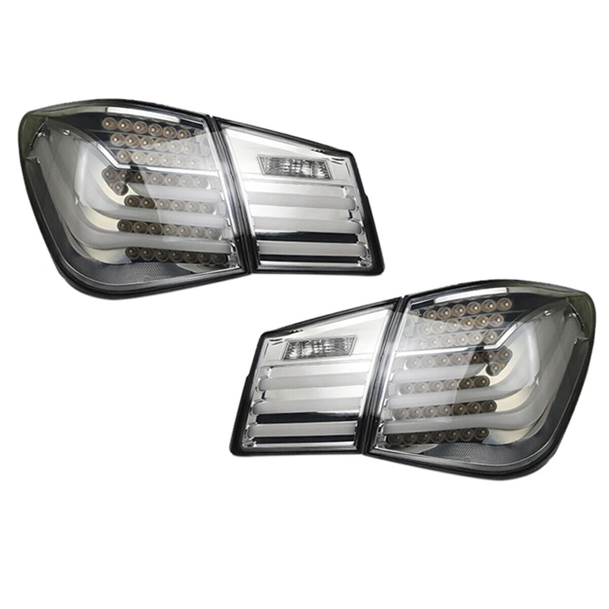One set of LED taillights (DRL) and rear brake lights for Chevrolet for Cruze 2009-2015 models (smoked).