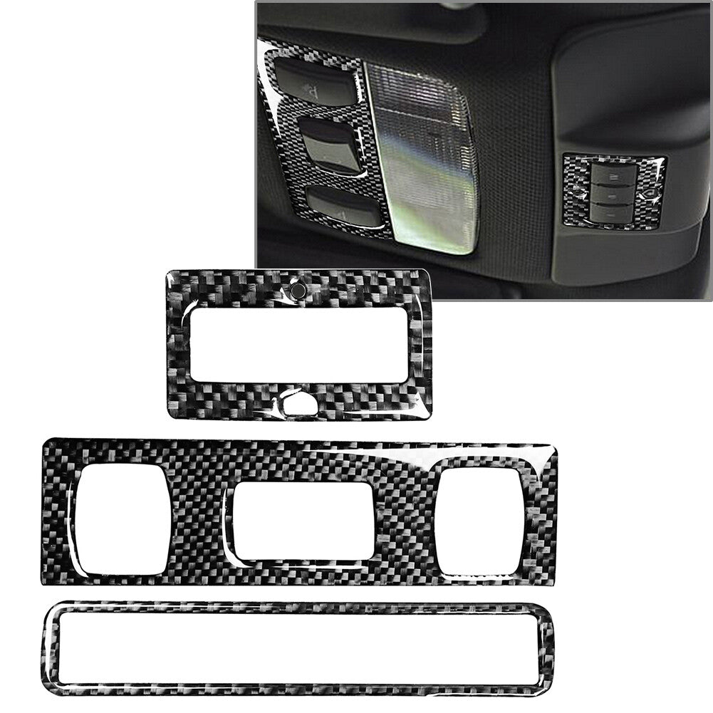 Hardtop Car Reading Light Panel Cover Kit Carbon Fiber for Audi TT 8N 2001-2006