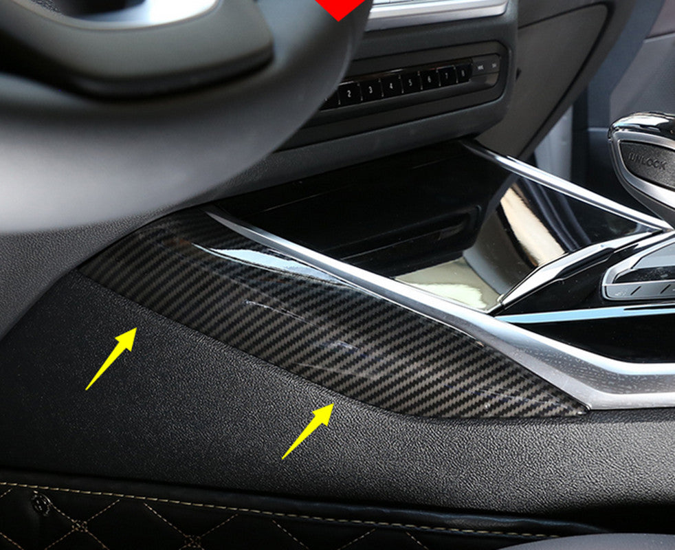 Carbon fiber Gear Shift Decor Stripe Cover Cover for BMW 3 Series G20 2019 2020