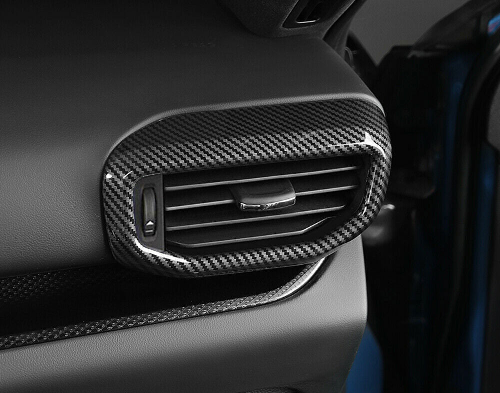 Carbon Look Inner Side Air Vent Outlet Cover Trim for Ford Explorer 2020-2023