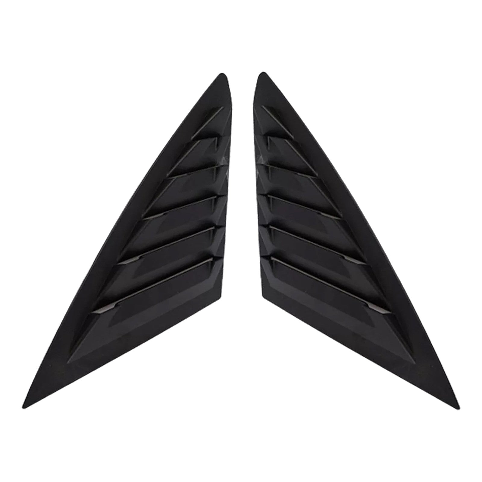 Side Window Louver Shutter Cover Trim Matte Black for Ford Focus Sedan 2012-20