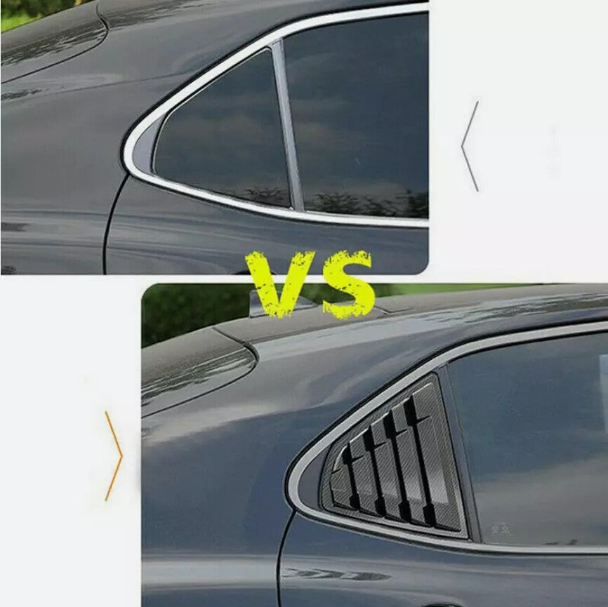 Carbon Fiber Vent Window Scoop Louver Cover Trim for Toyota for Camry 2018-2024