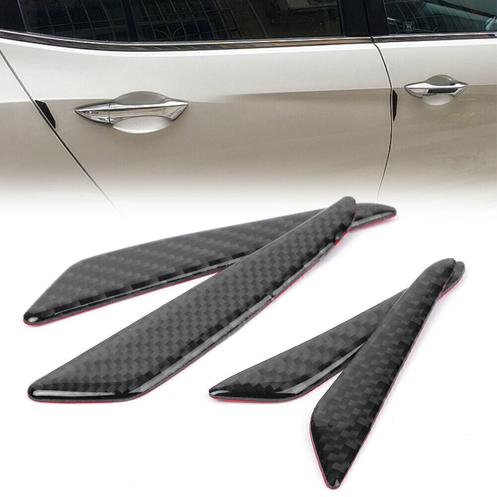 Door Protective Strip Anti-collision Car Carbon Fiber Fit for Mercedes-Benz 4PCS