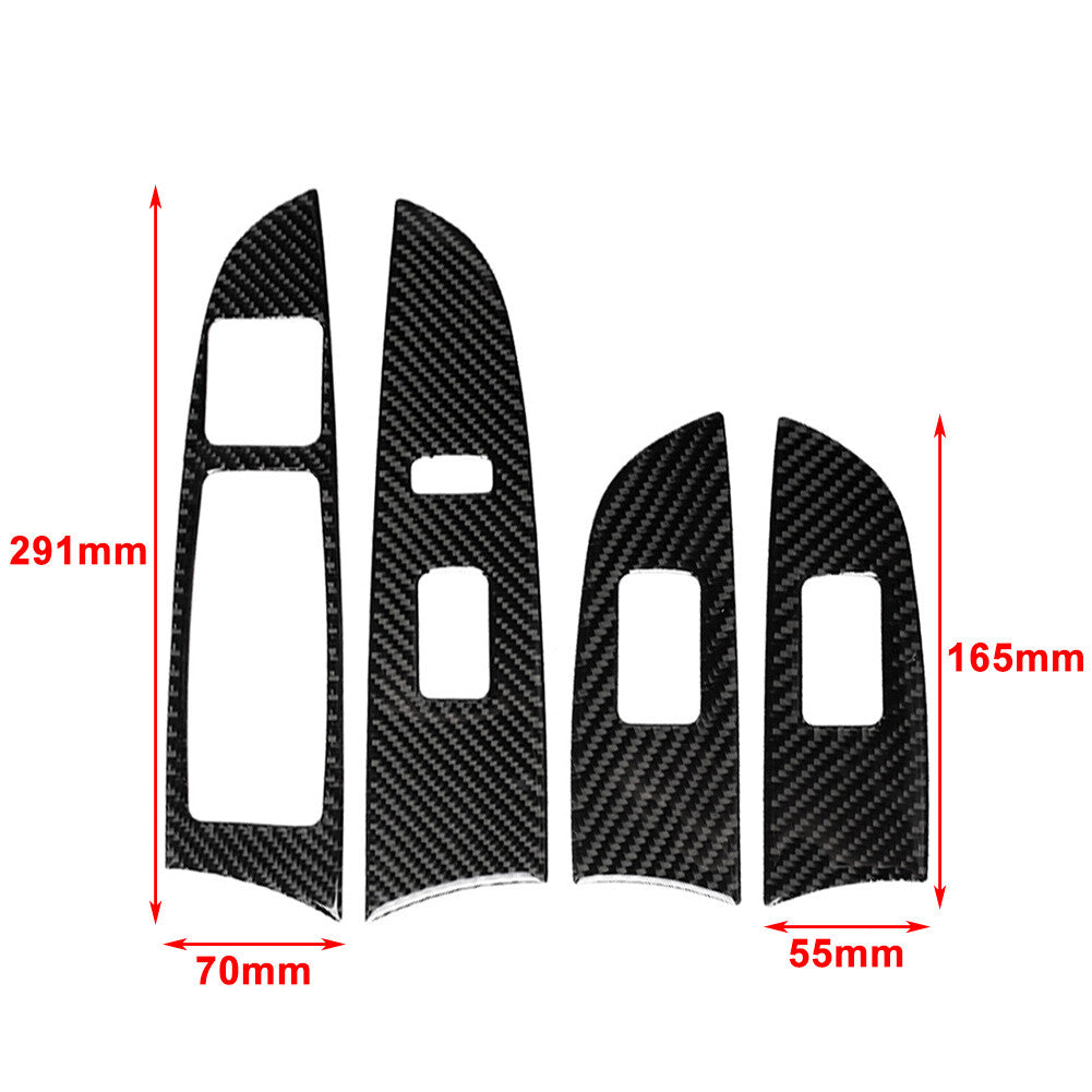 Window Lift Panel Switch Cover Trim Carbon Fiber for Lexus IS250 IS350 06-13 LHD