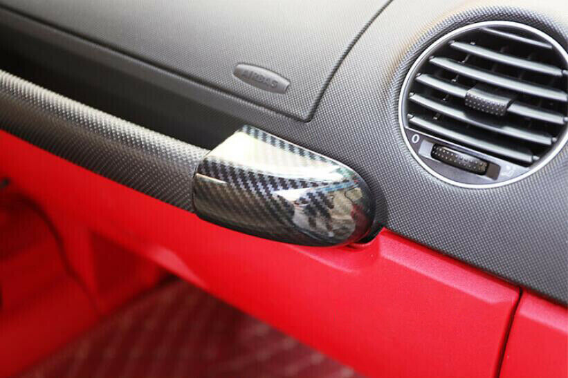 for VW Beetle 2003-2012 ABS Carbon Fiber Look for Co -Pilot Dashboard Cover Trim 2PCS