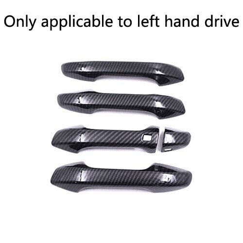 for Kia Forte 2019-2021 Carbon Fiber Abs Outdoor Door Handle Cover Trim