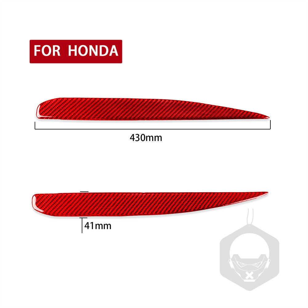 Red Carbon Fiber Front Headlight Eyelids Eyebrow Cover for Honda S2000 2000-2009