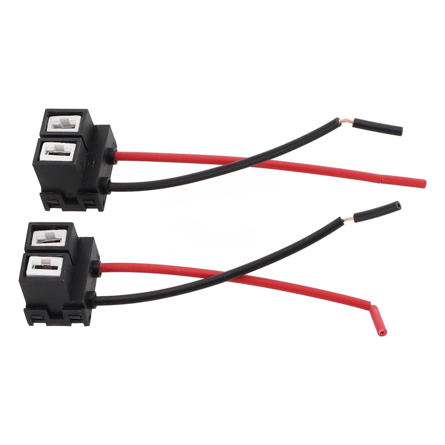 Two durable wear-resistant parts for H7 LED headlight seatbelt sockets, long-lasting use.