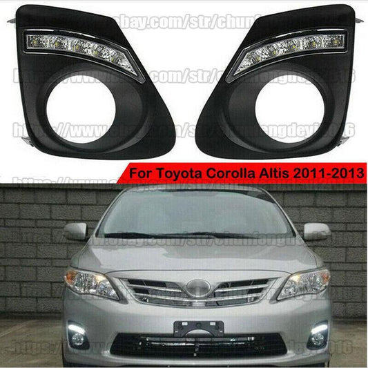 for Toyota for Corolla Altis 11-13 LED Daytime Running Light DRL Fog Signal Lamp set
