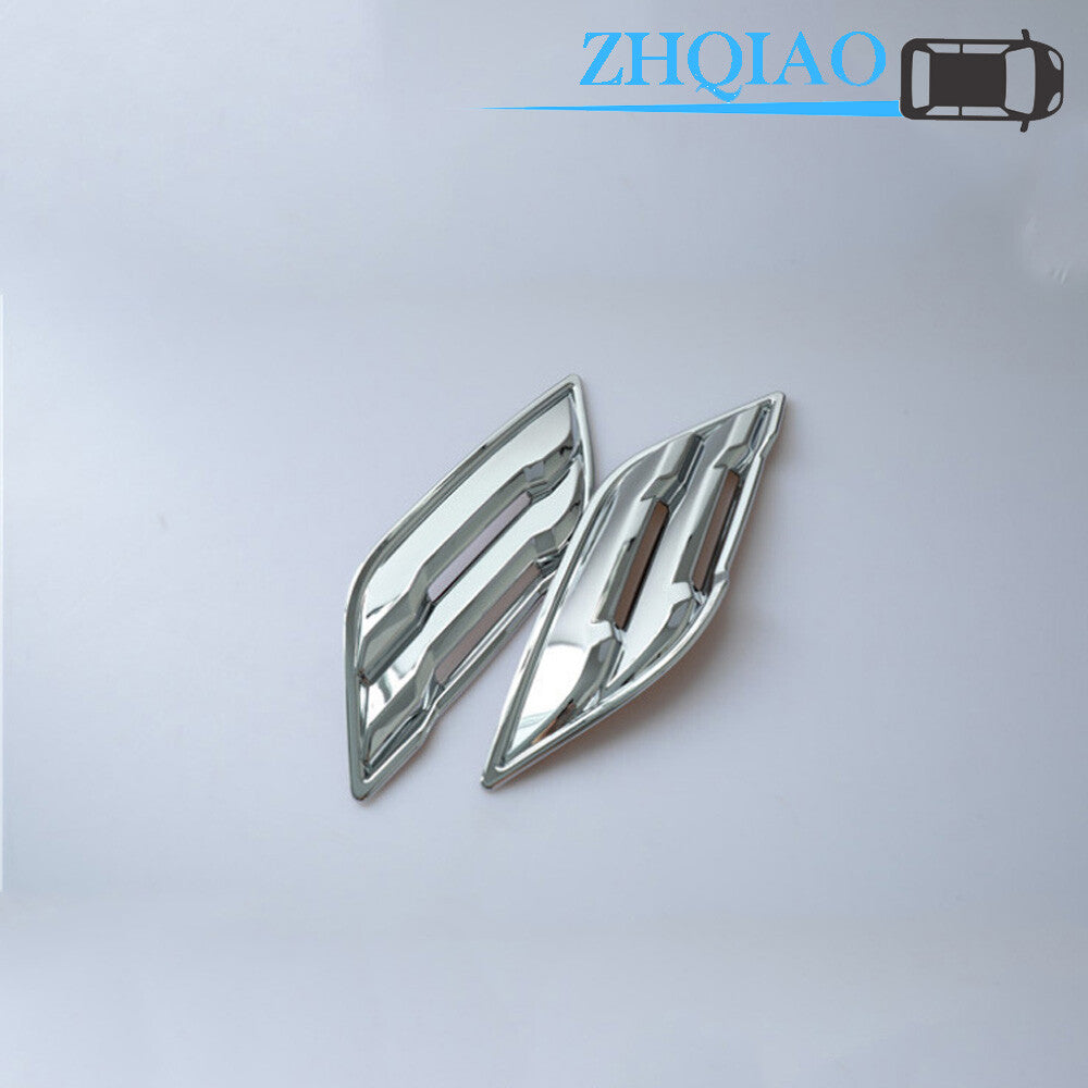 2PCS Chrome Fender Air Vent Outlet Cover Trim Kit for Ford F150 2017-2020