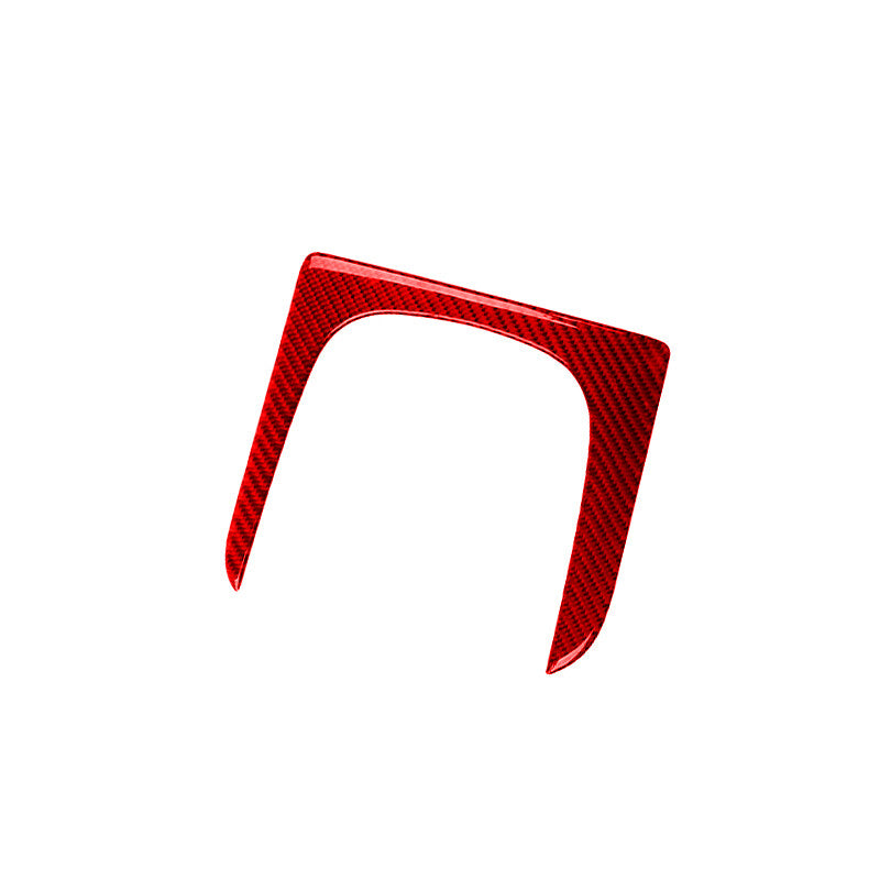 Red Carbon Fiber Interior Gear Outsourcing Cover Trim for Honda S2000 2004-2009