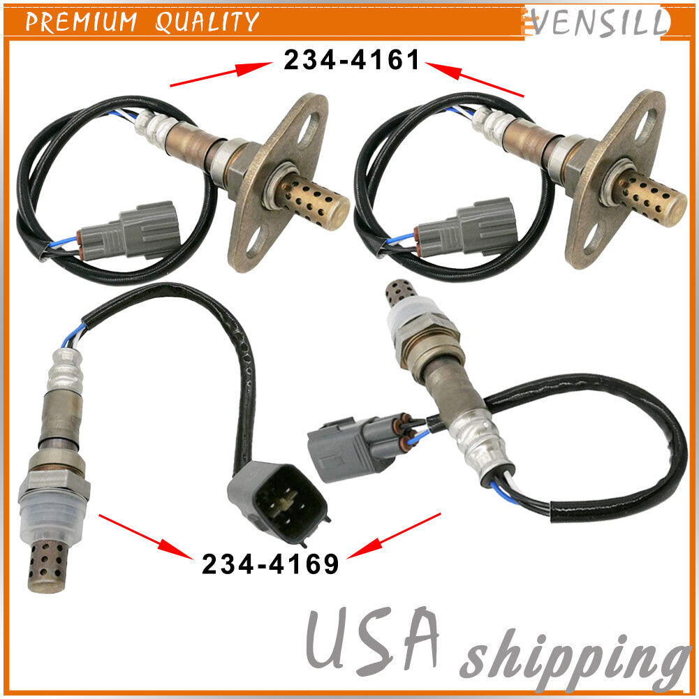 4Pcs Oxygen Sensor Front Rear for Toyota Sequoia Tundra 2001-2004 RWD 4.7L V8