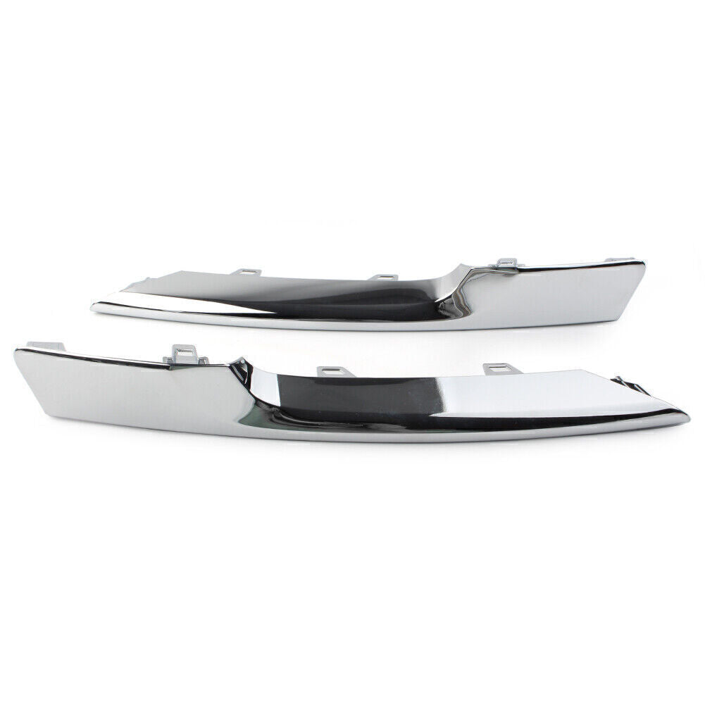 2pcs Front Side Grille Chrome Molding Trim Left Right for JAGUAR XJ 2016-2021