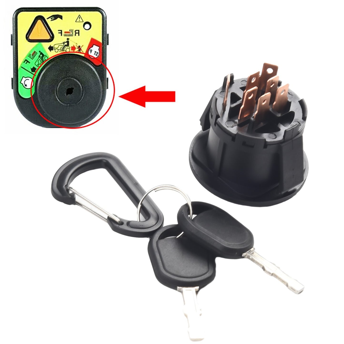 Ignition Switch Key For Cub Cadet For 925-06119 725-04227,725-04230 Parts