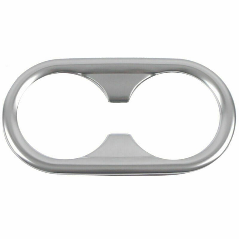 for Kia K5 2021-2023 Matte Silver Inner Rear Water Cup Panel Frame Cover Trim