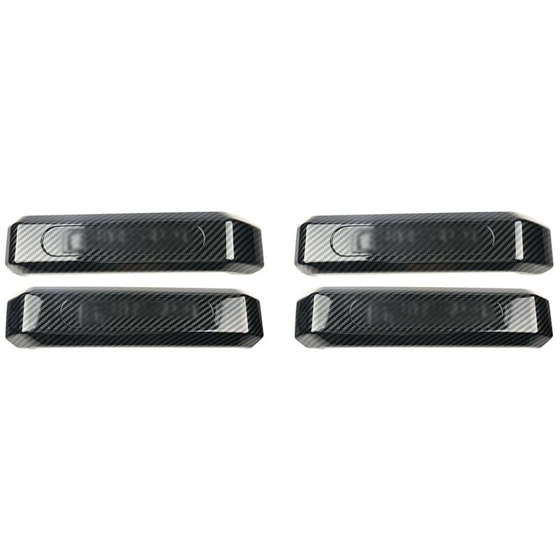 Interior Inner Door Handle Cover Trim for Ford F150 2015-2020 4Pcs Carbon Fiber