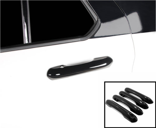 Fit for Ford Explorer 2020 2021 Glossy Black Side Door Handle Cover Trim 4pcs