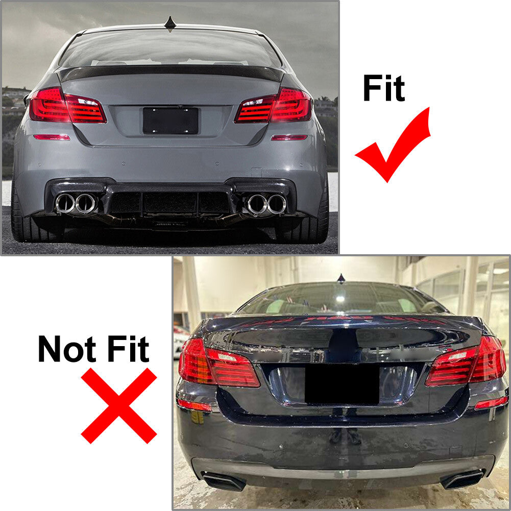 Rear Bumper Diffuser Quad Exhausts for BMW F10 M5 2011-2016