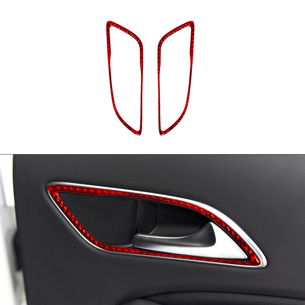 Red Rear Door Handle Trim for Mercedes-Benz CLA 2014-2018, GLA 2015-2018