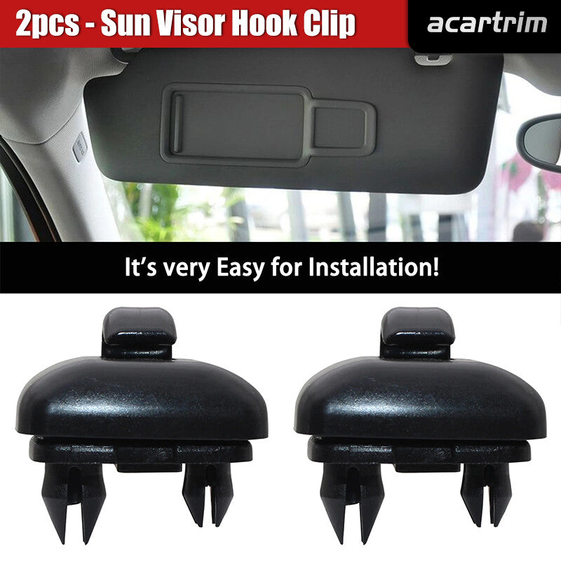 2X Sun Visor Clip Holder Hook Brack for Audi A3 S3 A4 S4 A5 S5 Q3 Q5 8U0857562A