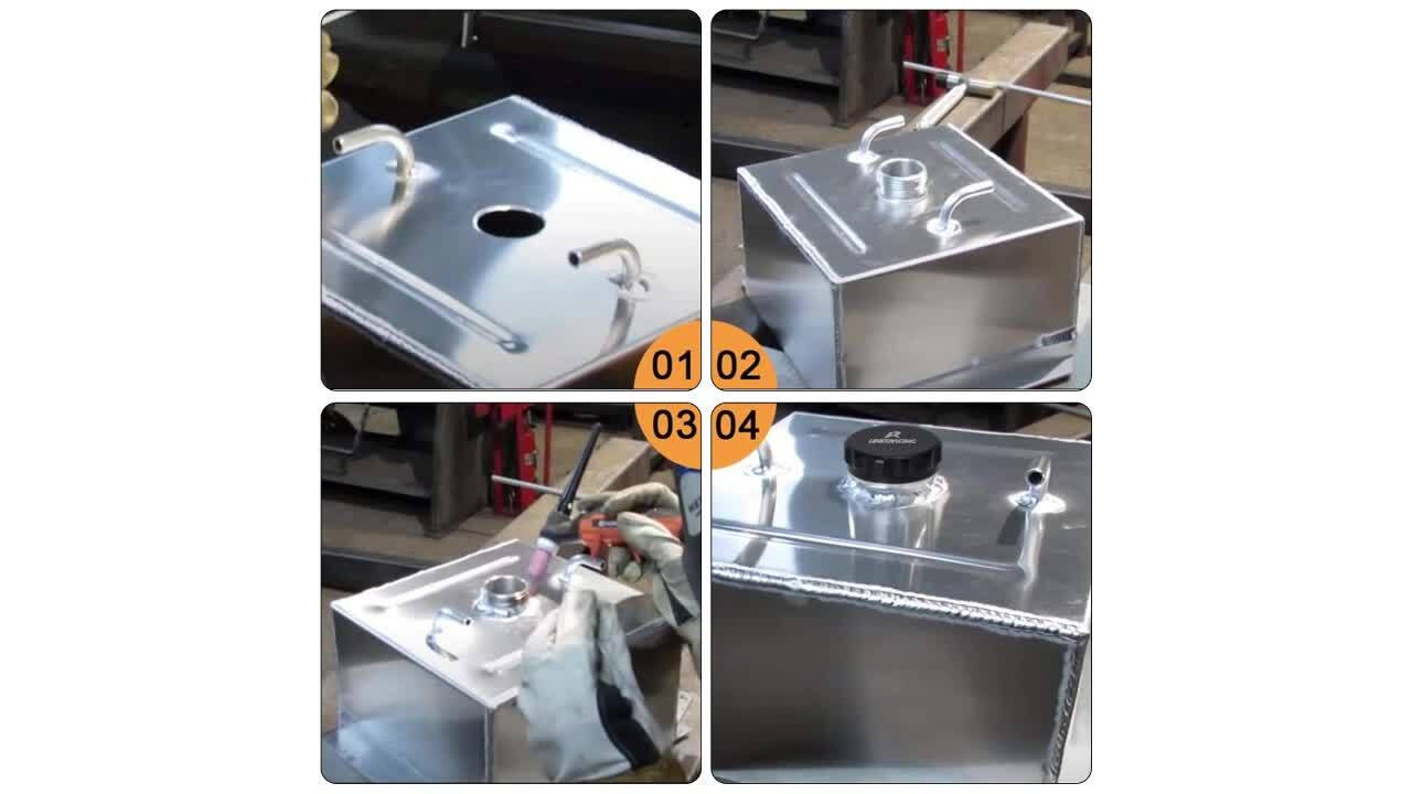 1.5 37mm (37mm-48mm) Aluminum Weld On Filler Neck And Cap Oil Fuel Water Tank