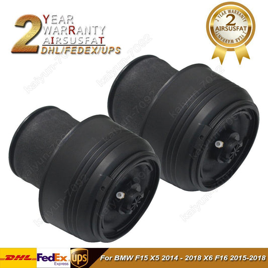Pair for BMW X5 F15 X6 F16 Rear R+L Air Suspension Spring Bag 37126795013 New