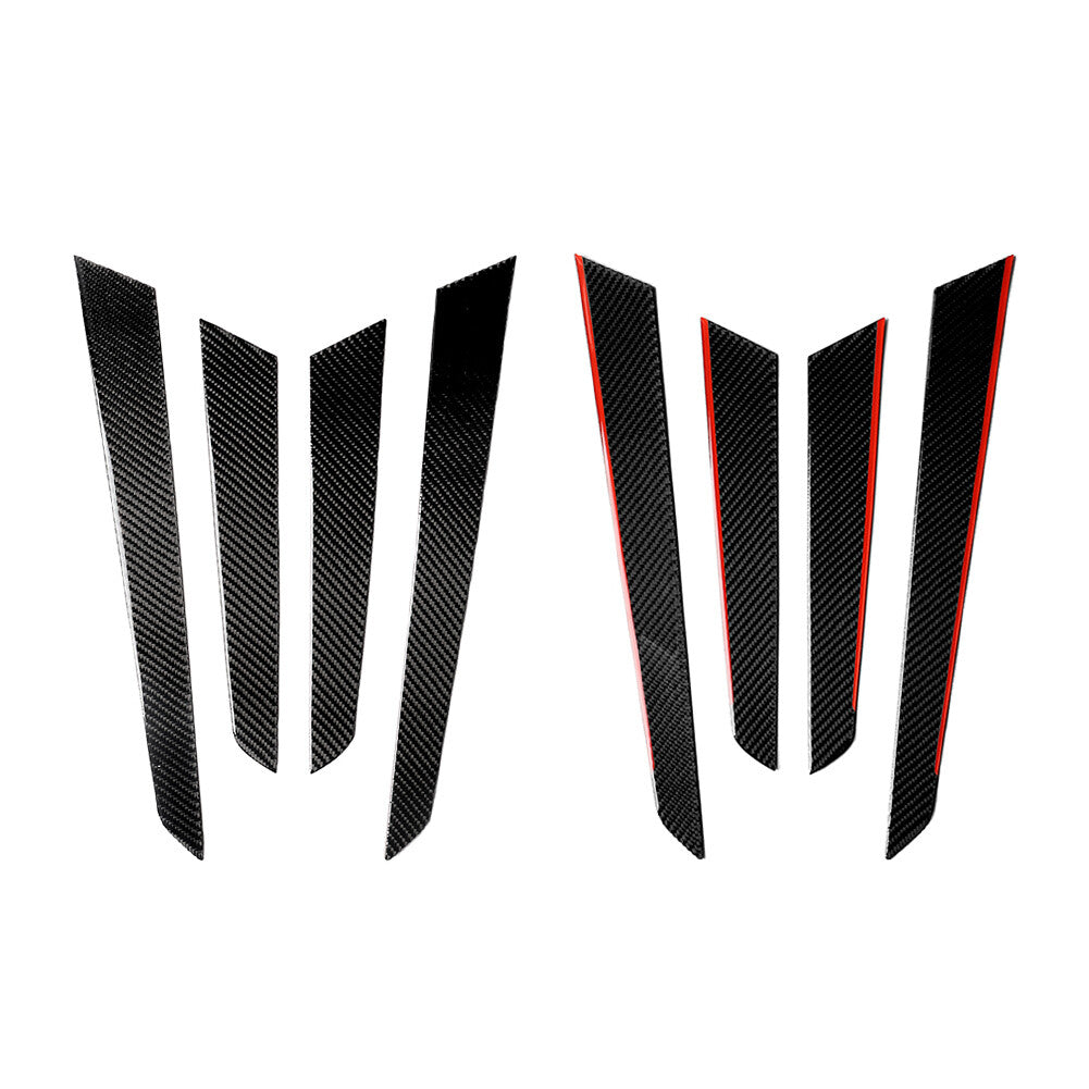 4Pcs Carbon Fiber Interior Door Panel Cover Trim for Mercedes-Benz W204 2007-14