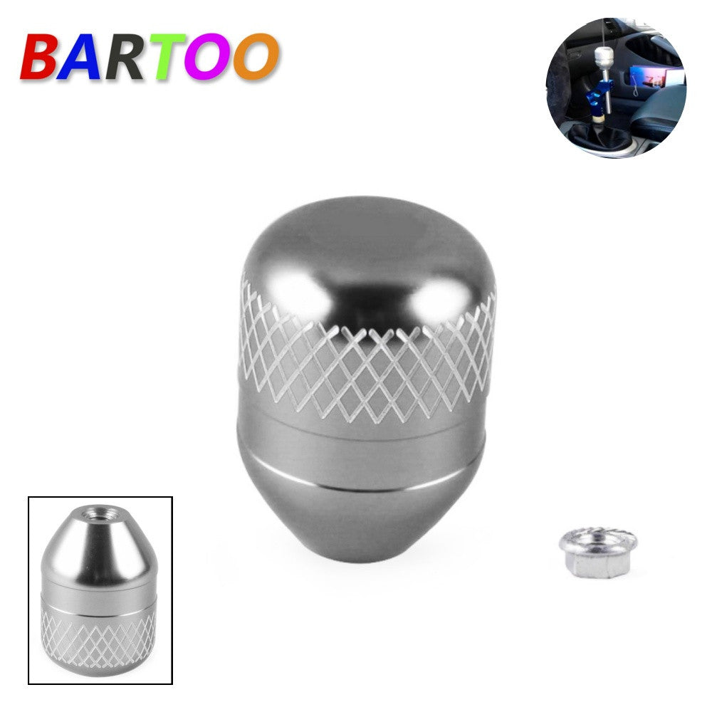 For M10P1.5 Silver Aluminum Gear Shift Knob Weighted Shifter
