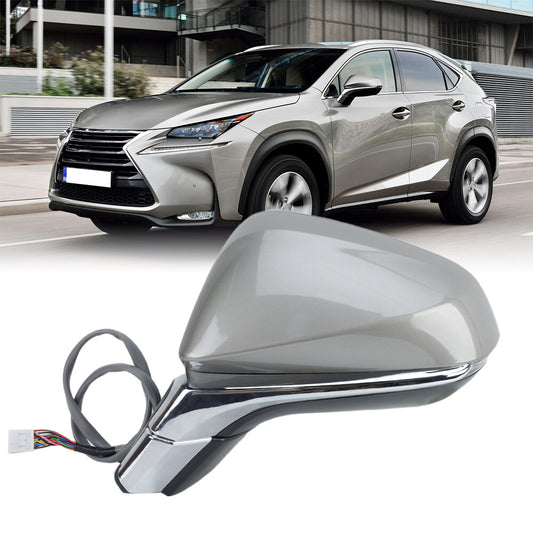 F¨¹r for Lexus NX200t NX300 NX300h 15-21 R¨¹ckspiegel Au?enspiegel Spiegel Links Grau