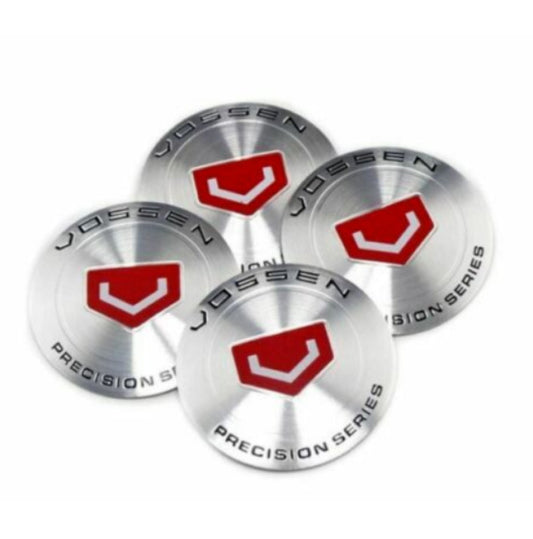 New 4x56 mm silver wheel decals, rim decals, and wheel stickers by Vossen.
