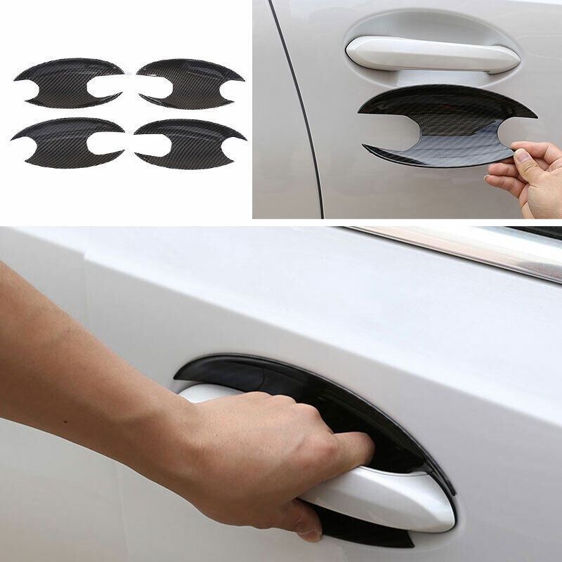 for BMW 3-Series G20 2019-23 ABS Carbon Fiber Exterior Side Door Bowl Cover Trim