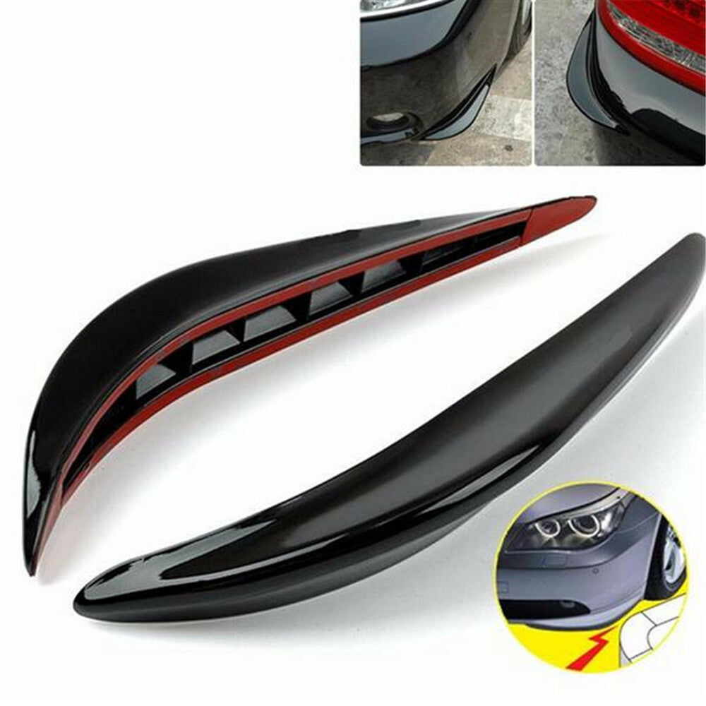 Black Car Bumper Corner Protector Guard Cover Anti Scratch Universal Accessories