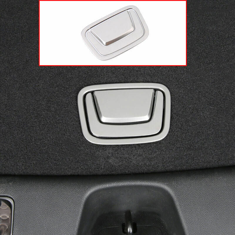 for Cadillac XT4 2019-23 Silver Steel Tail Trunk Handle Frame Cover Decoration