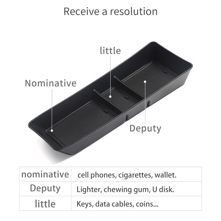 for BYD Dolphin Center Console Tray Central Lower Layer Storage Box Organizer