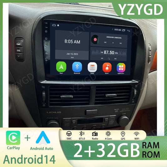for Lexus LS430 2001-2006 Car Stereo Radio GPS Navi Screen 9inch Apple Carplay