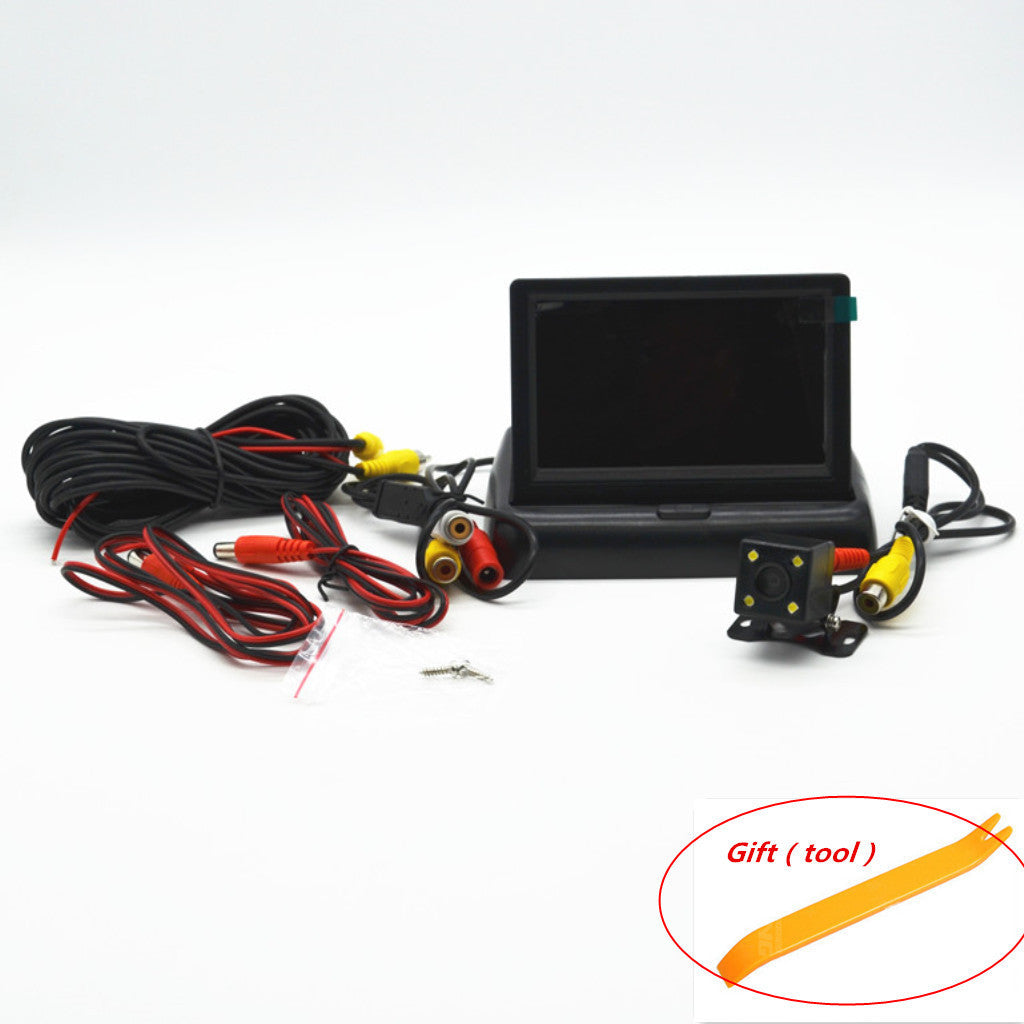 Car Backup LED Camera Night USE 4.3 LCD Display Monitor Rear View Reversing