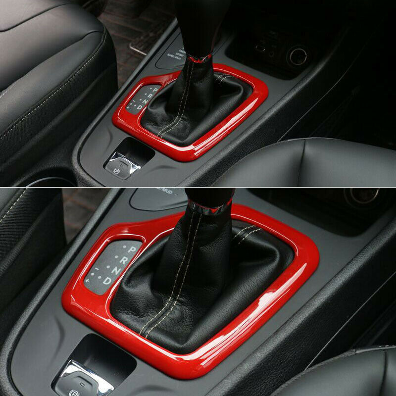 for Jeep Cherokee 2014-2018 RED Gear Box Surround Trim Shifter Cover Panel Frame