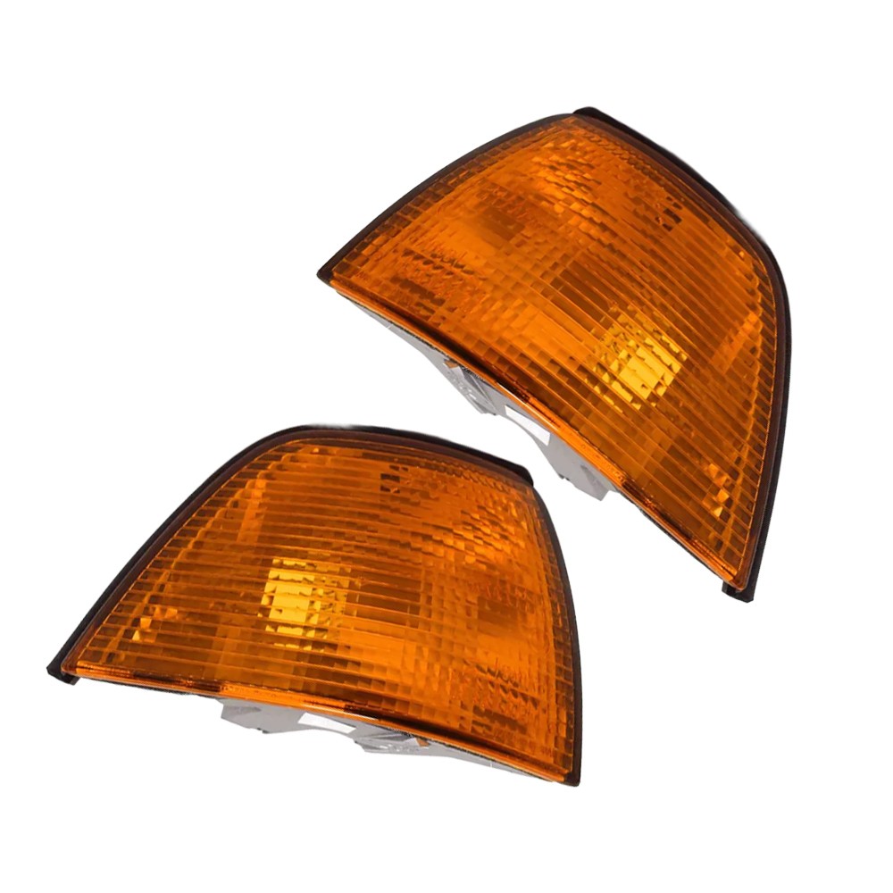 Front Left Right Side Corner Light Cover Yellow Fits For 3' E36 1992-2000