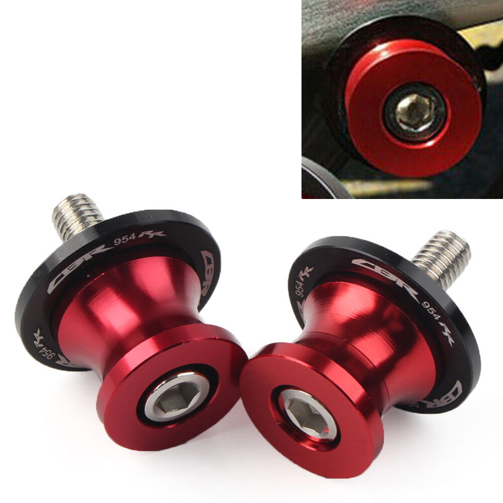 Schwingenspulen Slider Stand Schrauben M8 f¨¹r for Honda CBR954RR 02¨C03 Rot Motorrad