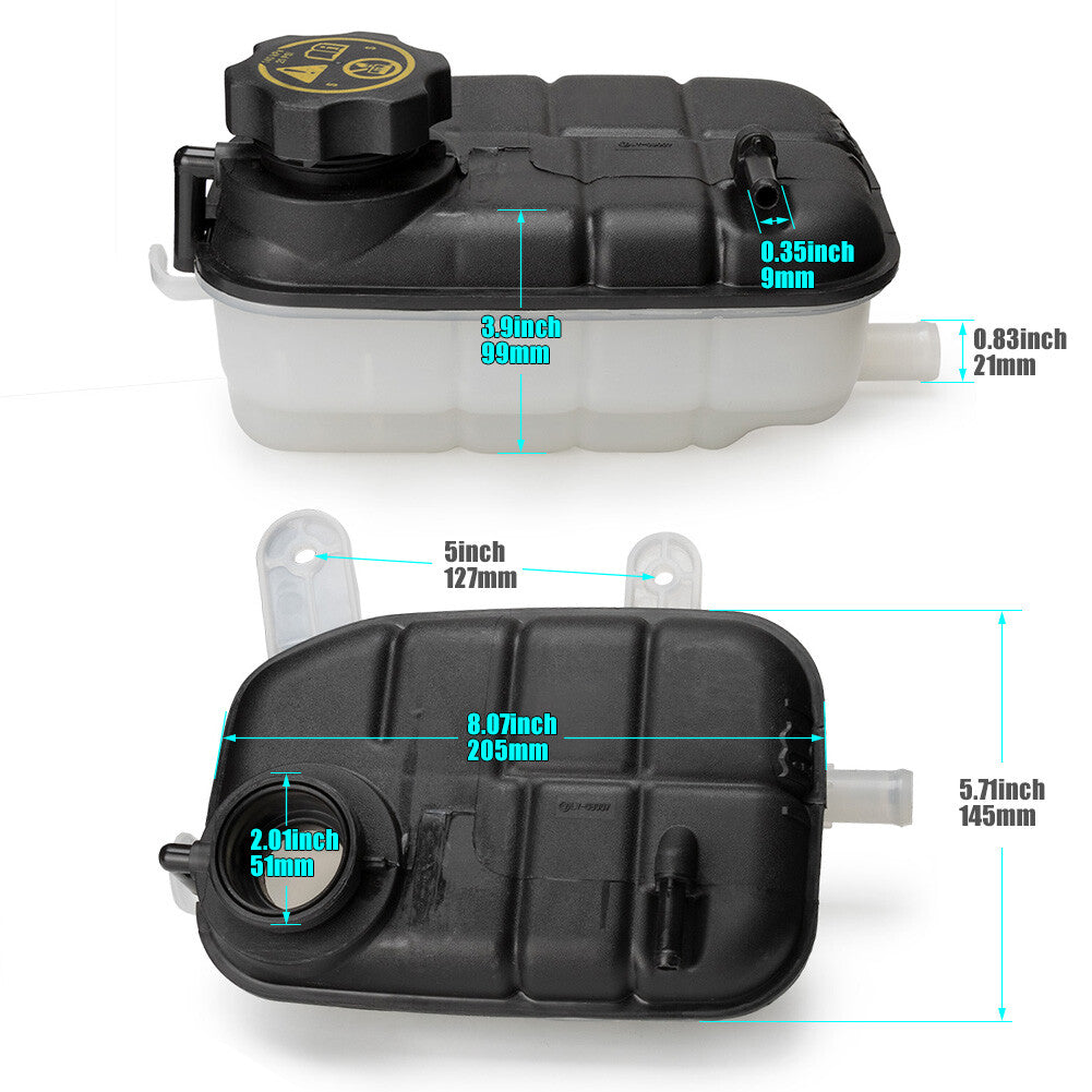 Engine Coolant Reservoir-Recovery Tank Front for Opel Mokka 2013-2016 95201979