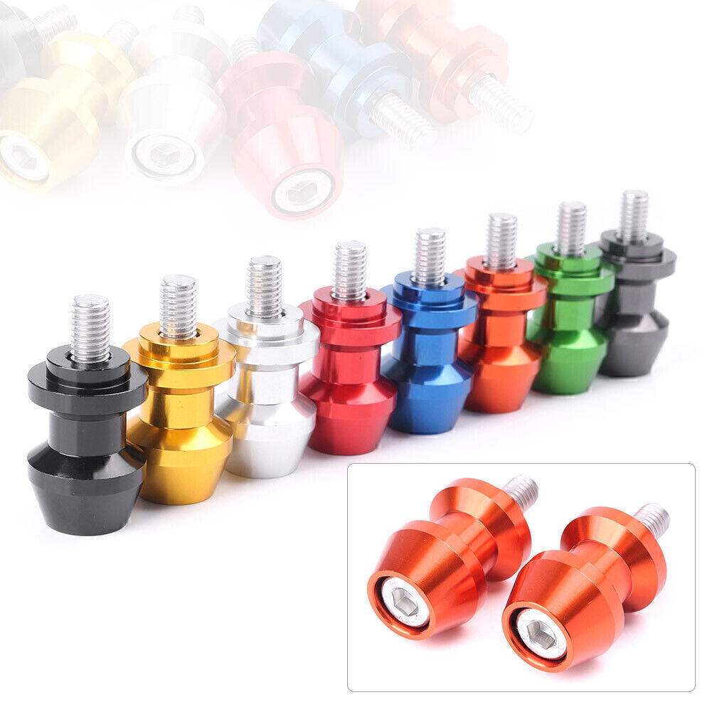 for Yamaha YZF-R1 R6 R6S 2x 8MM Swingarm Swing Arm Spools Slider Stand Bobbins