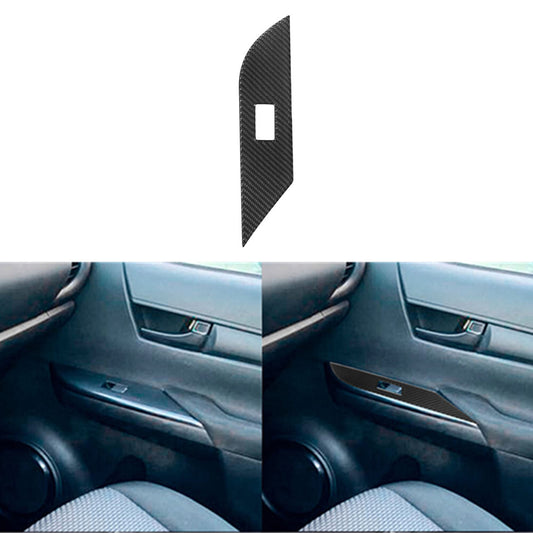 Carbon Fiber Passenger Door Lift Control Cover Trim for Toyota Hilux 2015-2021