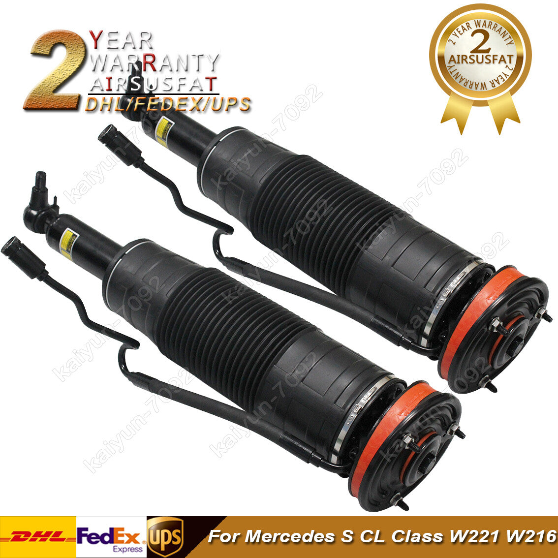 Pair Front Hydraulic ABC Shock Absorber for Mercedes W221 S CL Class 2213206113