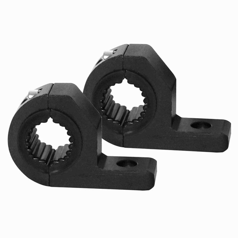2x Car LED Work Light Fog Spotlight Bracket Roll Cage Tube Bull Bar Clamp Holder