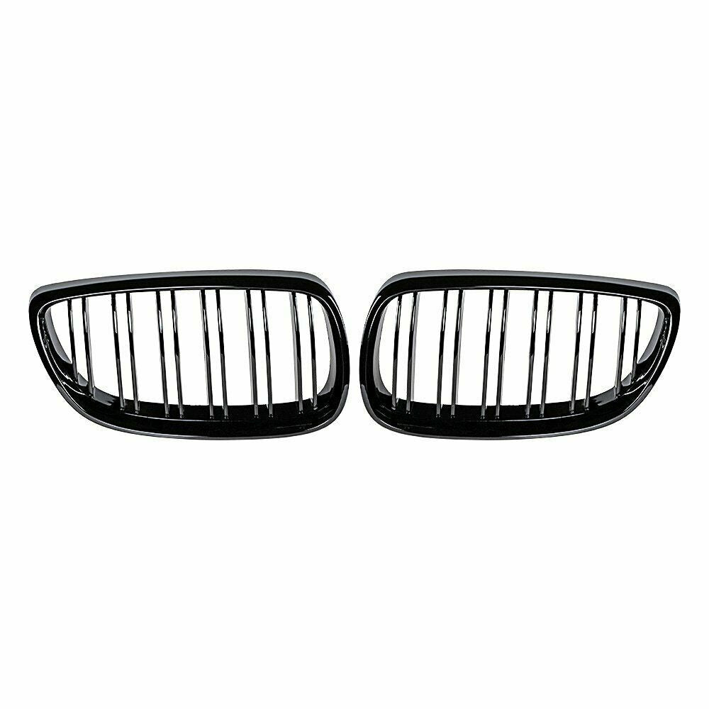 The front kidney grille is suitable for BMW E92, E93, M3 328i, 335i Coupe, 2007-10, gloss black.