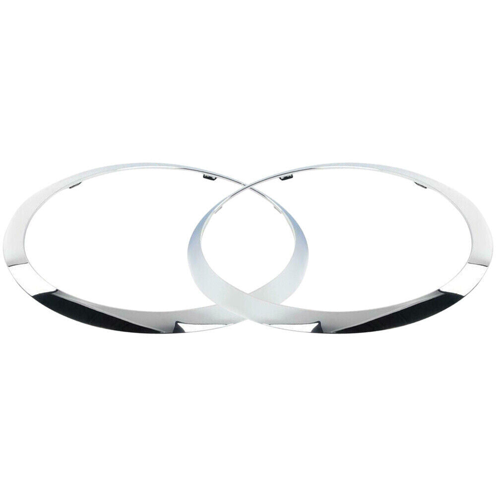 Pair for Mini F55 F56 Cabrio 2013-18 Front Headlight Trim Bezel Ring RightLeft