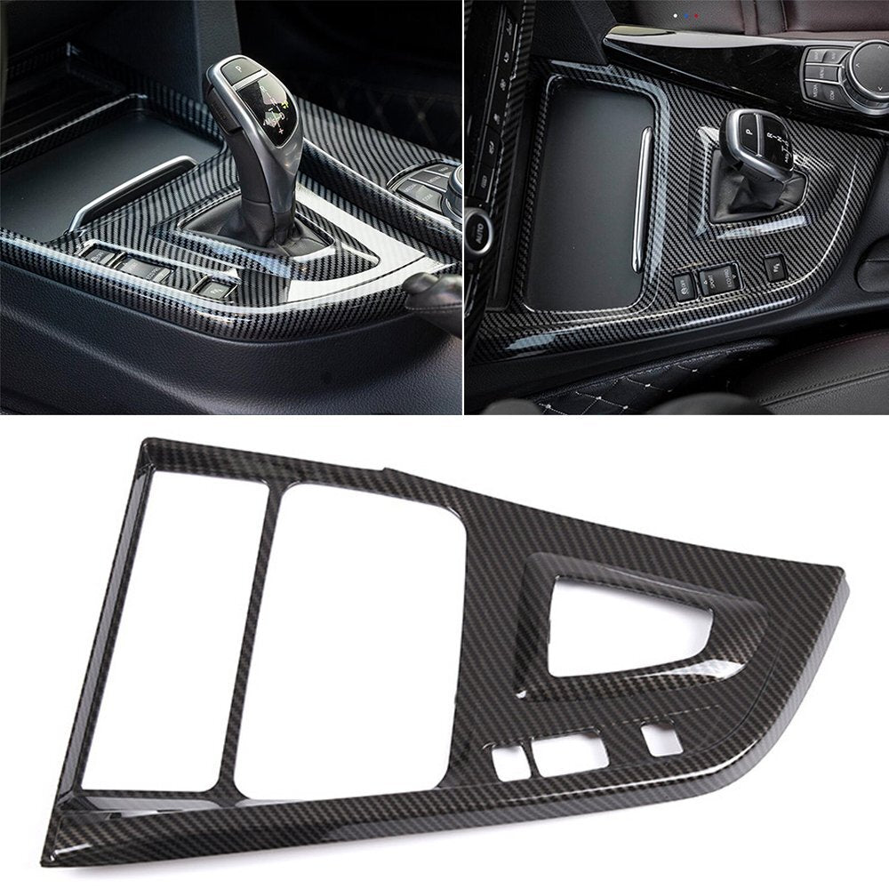Carbon ABS Gear Shift Panel Trim for BMW 3 Series F30 2016-19 4 Series 3GT 13-20