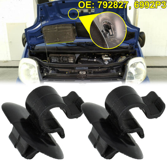 2x bonnet support bonnet rod holder clip for Opel Vivaro X83 2001~2014