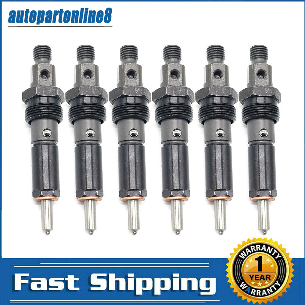 6Pcs 0432131837 50hp Fuel Injectors For 1989-1992 for Dodge 5.9L 6BT Engine