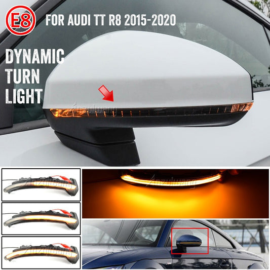 Dynamic Sweeping Wing Mirror Indicator Turn Signal Light for Audi TT TTRS R8